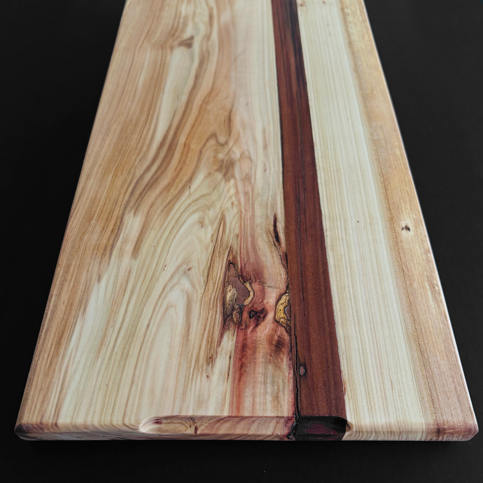 Tabla de Ensamble VILLARRICA - Lingue y Roble para Picar y Servir Grill&Sip 180° - Imagen 2
