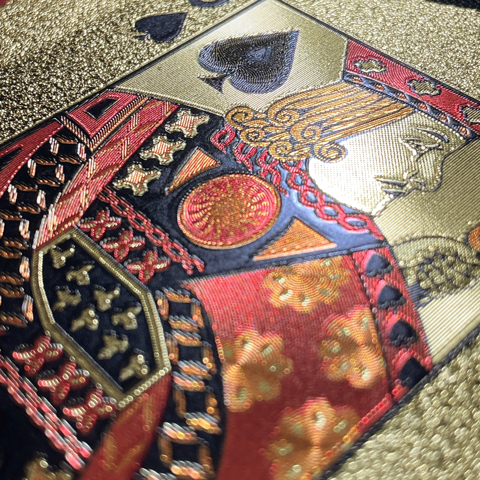 Juego de Naipe Inglés Dorado Grill&Sip - Cartas Elegantes a Prueba de Agua - Imagen 4