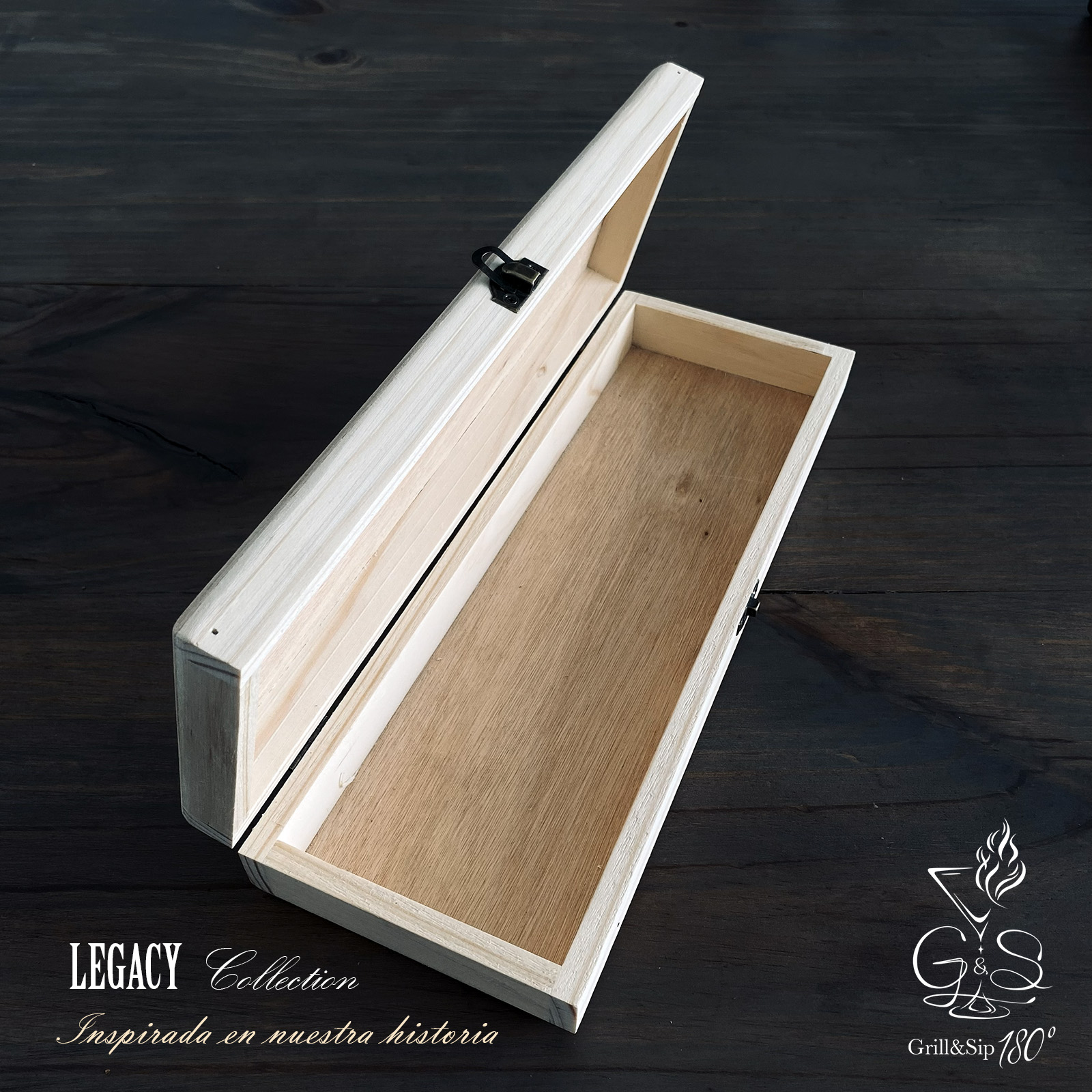 Porta-Cuchillo de Madera Natural Legacy Collection | Grill&Sip 180° - Imagen 2