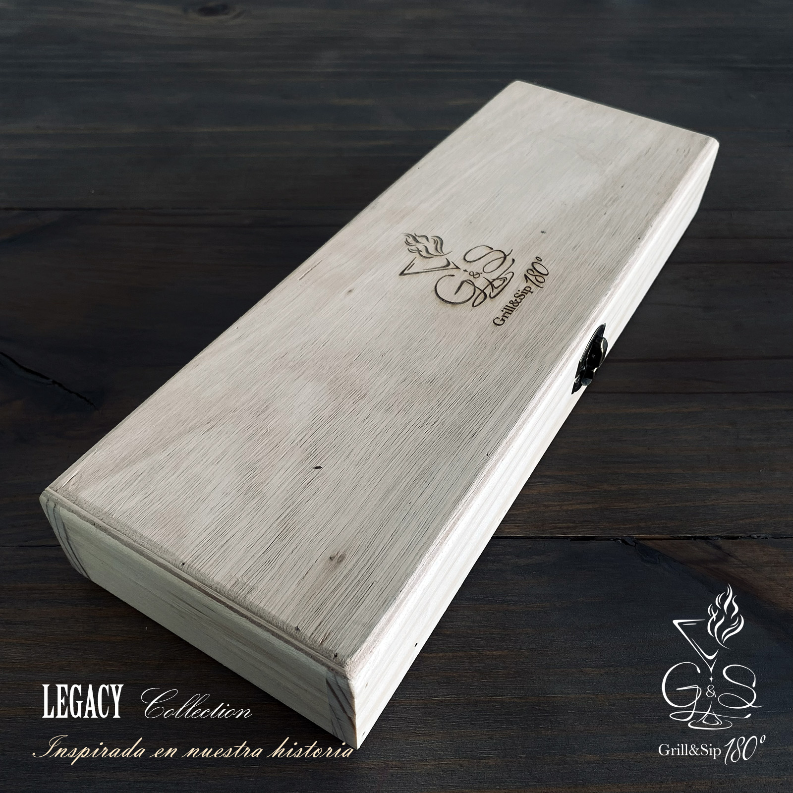 Porta-Cuchillo de Madera Natural Legacy Collection | Grill&Sip 180° - Imagen 3