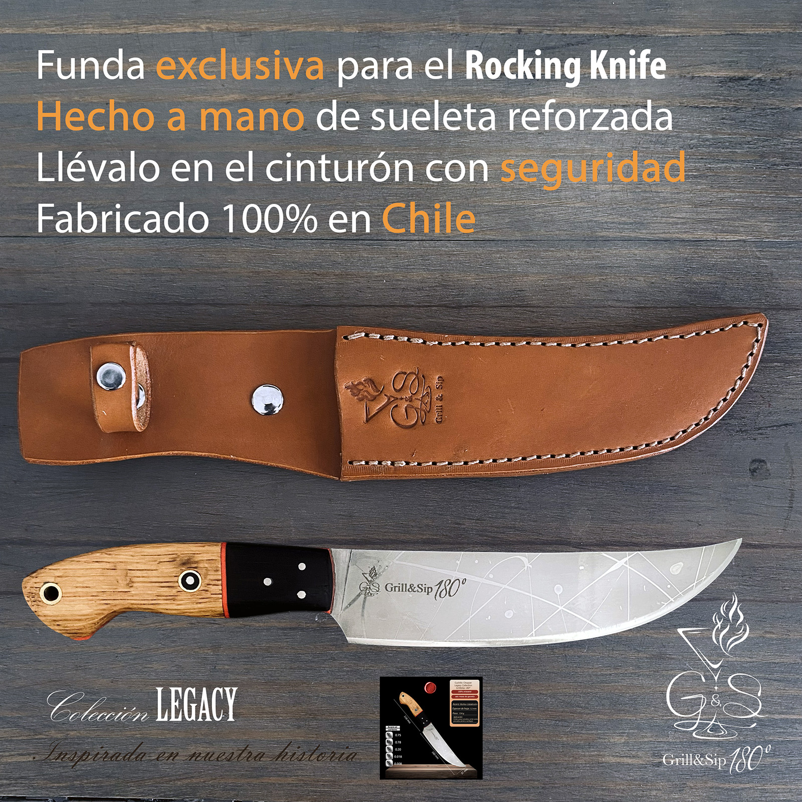 Funda Cuero Cuchillo Rocking Legacy - Protección a Medida Artesanal