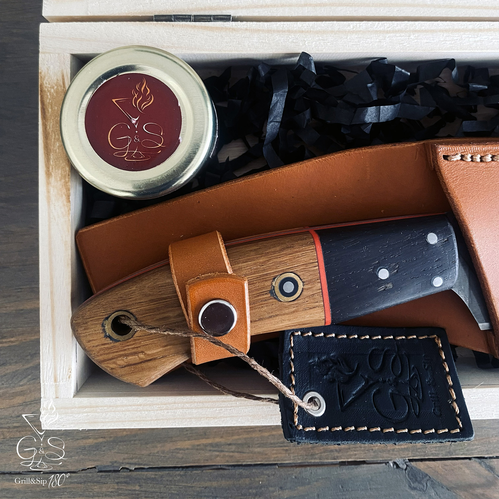 Pack Legacy Butcher Knife Grill&Sip 180° | Cuchillo Artesanal + Accesorios - Imagen 3