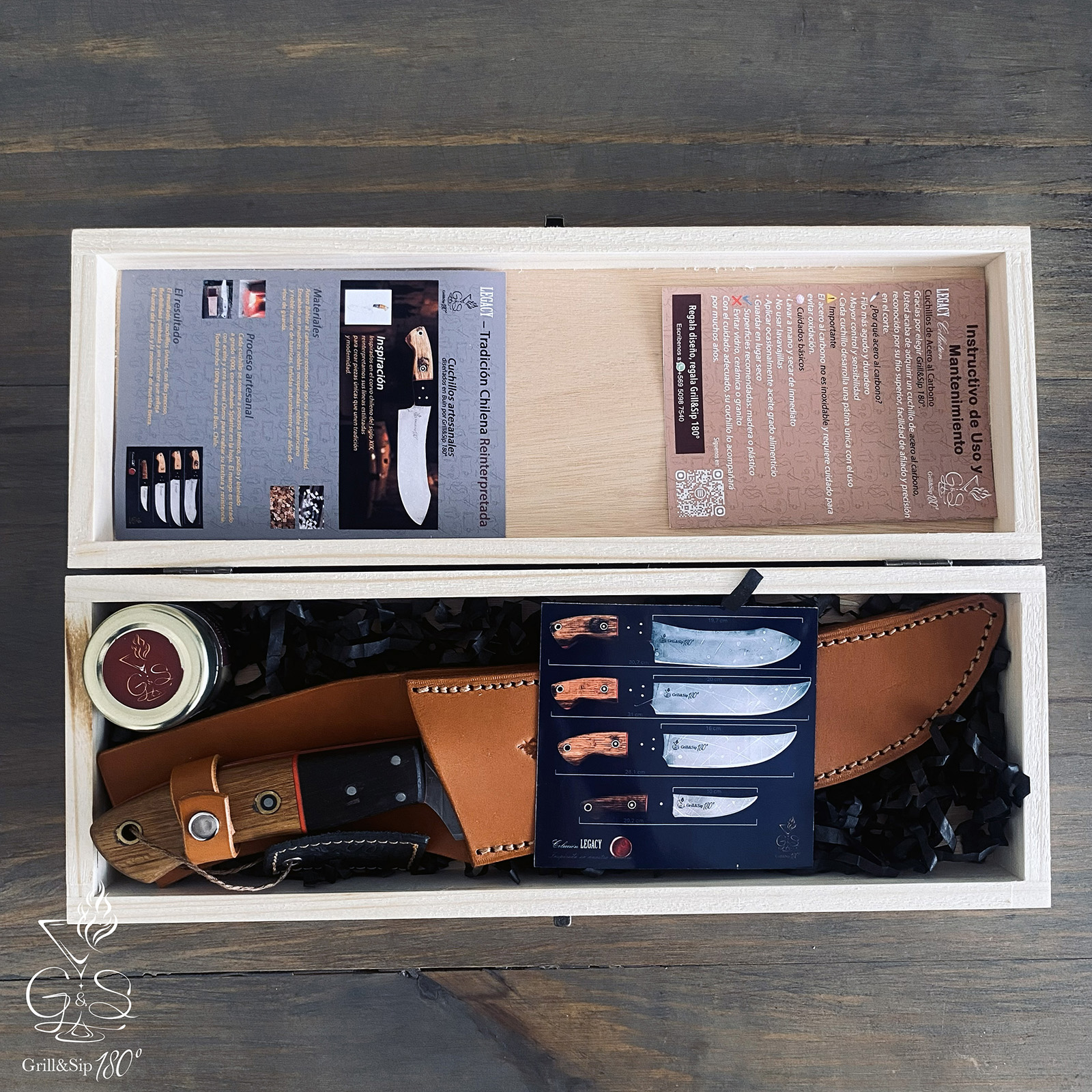 Pack Legacy Butcher Knife Grill&Sip 180° | Cuchillo Artesanal + Accesorios - Imagen 5