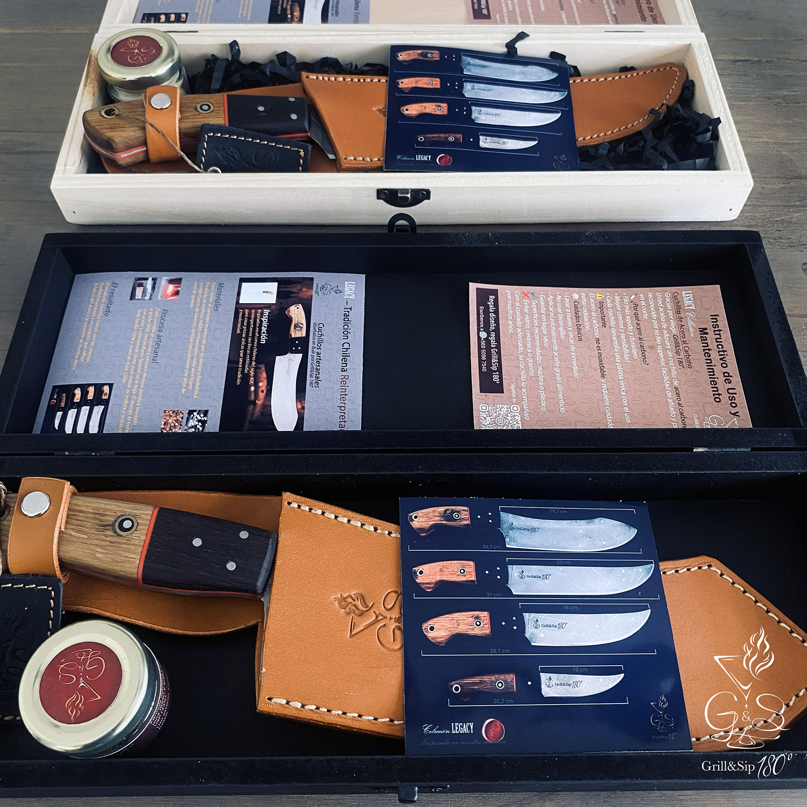 Pack Legacy Chopper Knife Grill&Sip 180° | Corte Potente Artesanal - Imagen 2