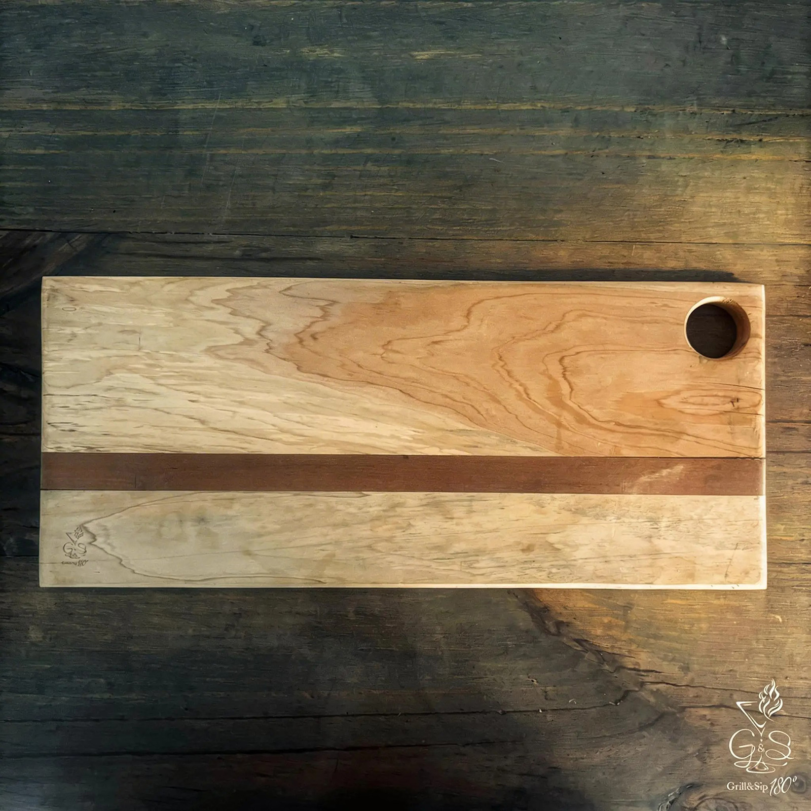 Tabla de ensamble OSORNO - Lingue y Roble para servir Quesos y Fiambres - Imagen 3